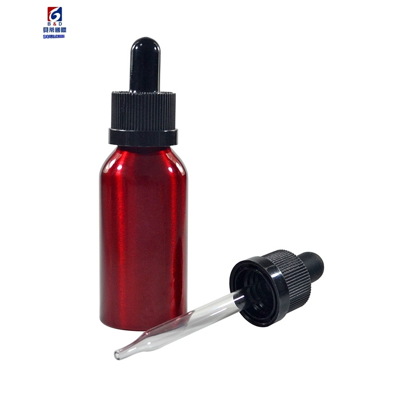 30/50ML Aluminum Bottle Of Essential Oil Dropper