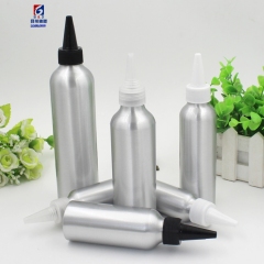 30/50/100/120/150/200/250ML Aluminum Bottle With Pointed Mouth Cap