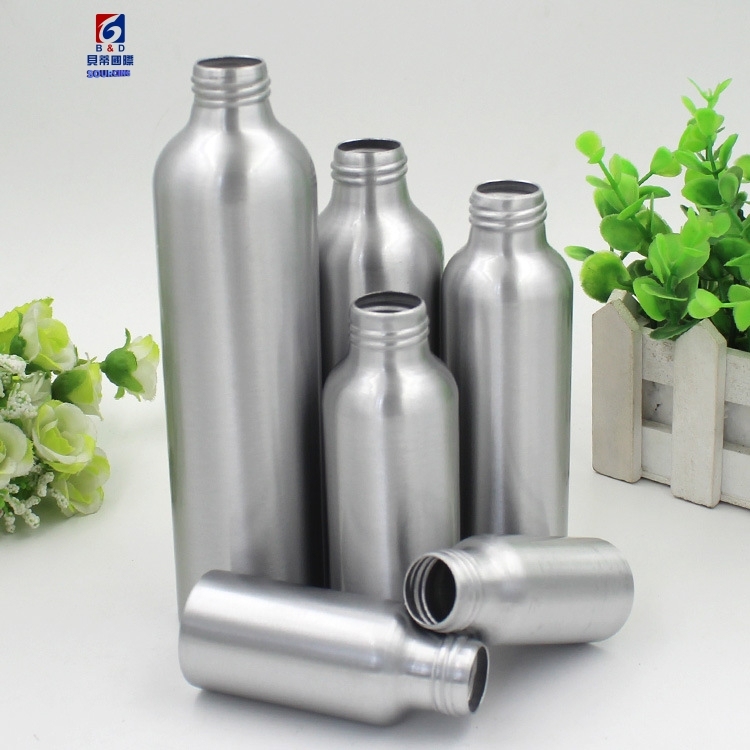 30/50/100/120/150/200/250ML Aluminum Bottle With Pointed Mouth Cap