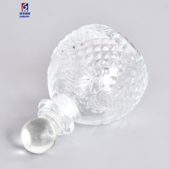 50ML Round Belly Carved Glass Aromatherapy Bottle