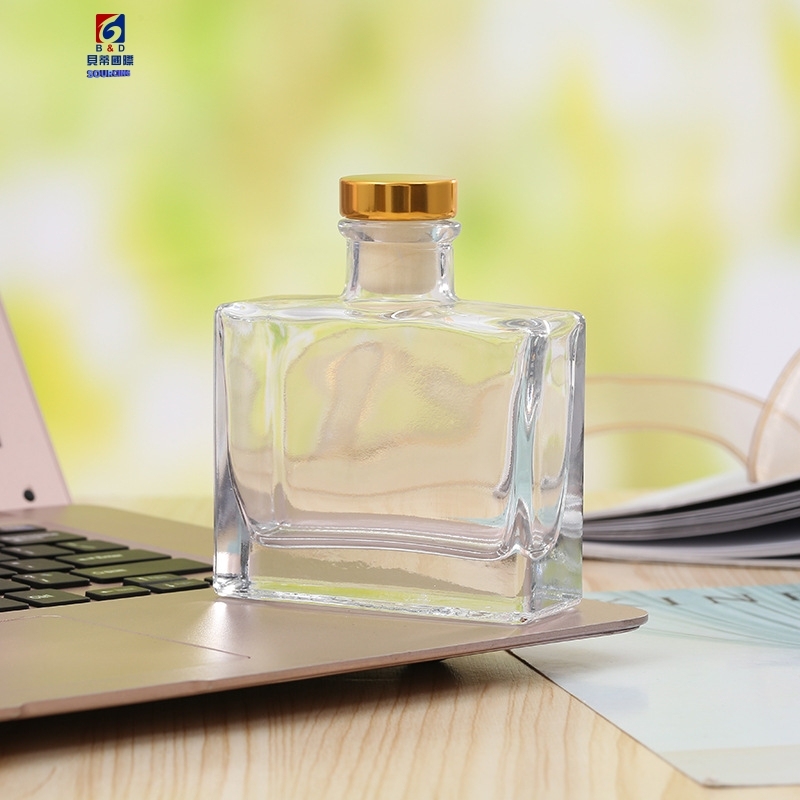 100ML Clear Flat Square Glass Aromatherapy Bottle