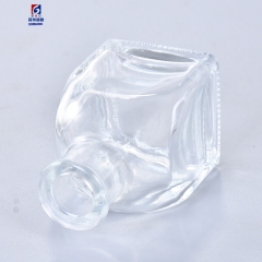 100ML Crystal White Material Small Square Glass Aromatherapy Bottle