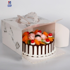 Square And Thick Hand Held Cake Box