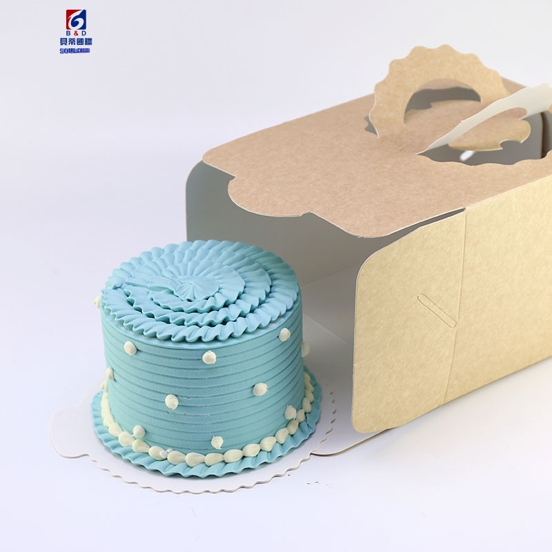 Square And Thick Hand Held Cake Box