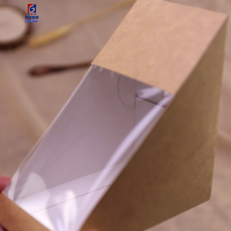 Brown Paper Window Sandwich Box