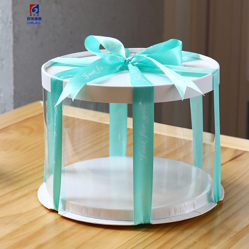 Round Transparent Cake Box