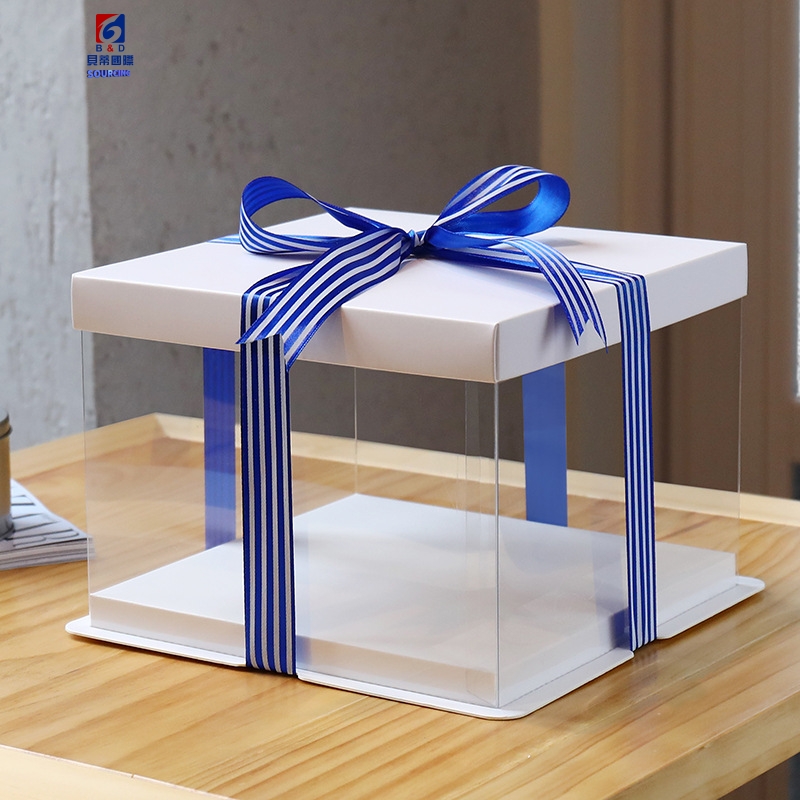 Transparent Square Cake Box