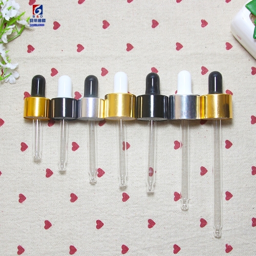 Multi-milliliter plating cover silicone gel head glass dropper