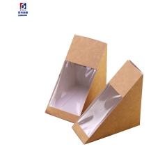 Brown Paper Window Sandwich Box