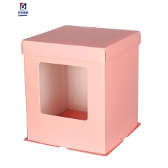 Transparent Portable Double Window Cake Box