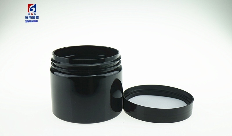 180ML Black Plastic Cream Jar