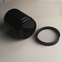 250ML Black Plastic Cream Jar