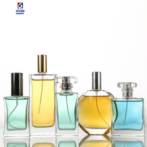 High Grade Flat Square Glass Perfume Bottle