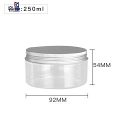 250ML Transparent Plastic Cream Jar