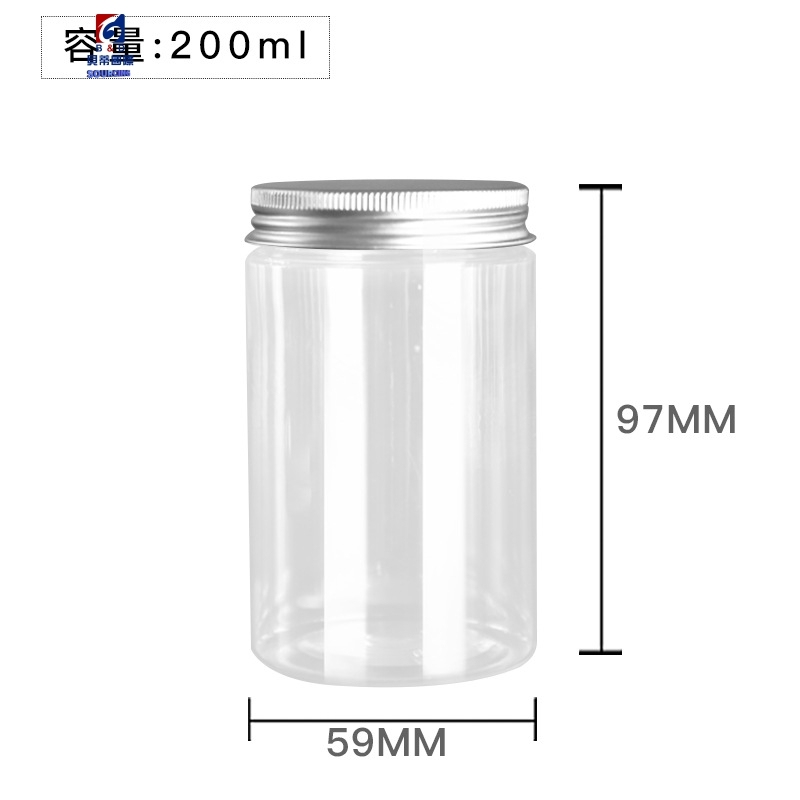 200ML Transparent Plastic Cream Jar