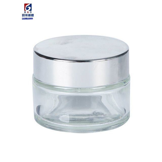 5-80g Transparent Glass Cream Jar