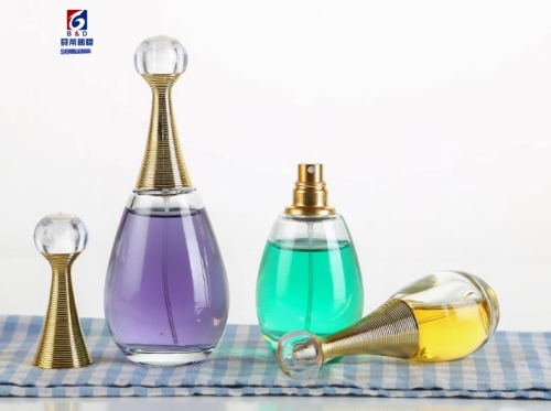 High Grade Oval Glass Perfume Spray Bottle