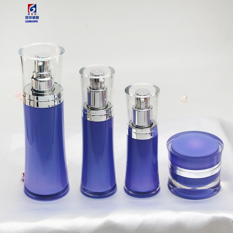 Acrylic Set Bottle 15/30/60/100/120ml Lotion Pump Bottle, 15/30/50g Cream Jar