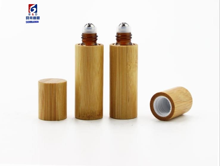 5ML Bamboo Glass Roller Bottle