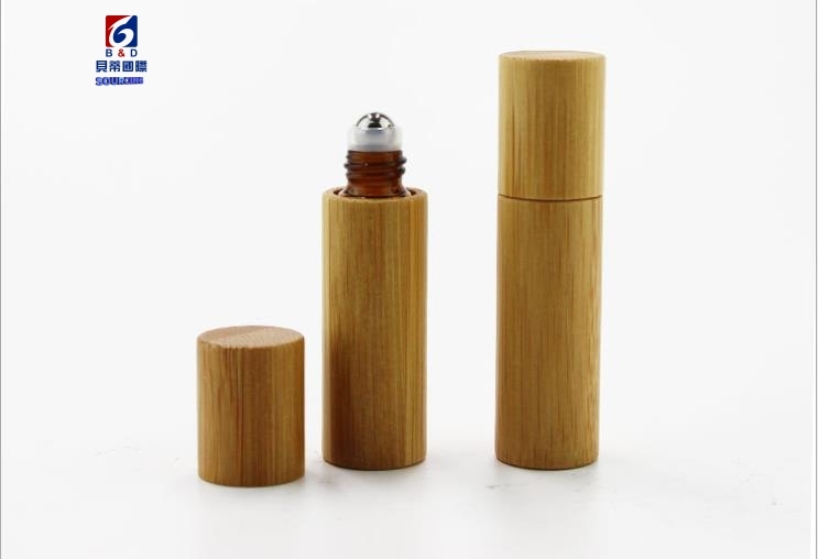 5ML Bamboo Glass Roller Bottle