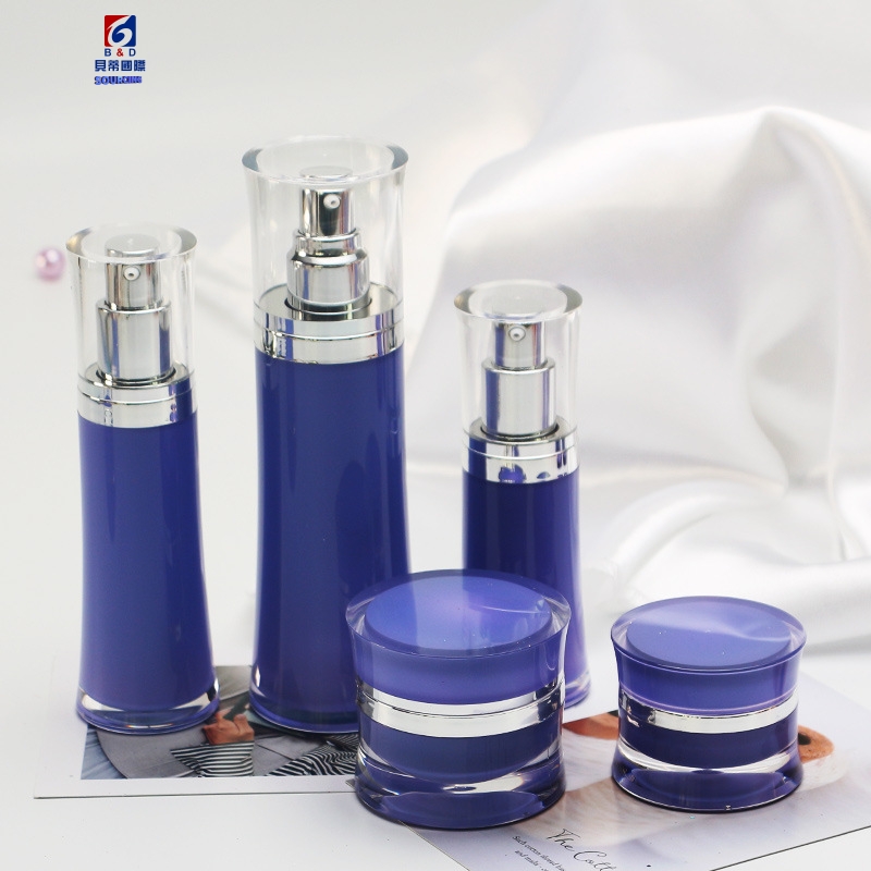 Acrylic Set Bottle 15/30/60/100/120ml Lotion Pump Bottle, 15/30/50g Cream Jar