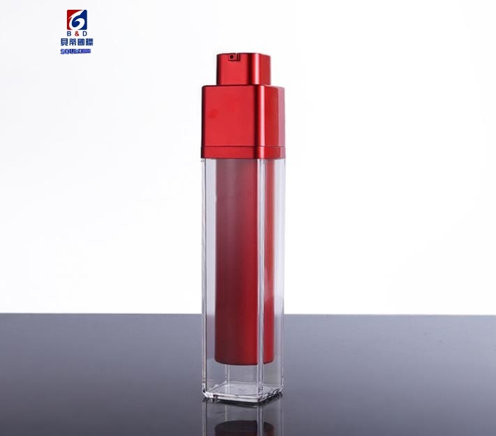15/30/50ML Rotate AS Red Square Acrylic Lotion Bottle