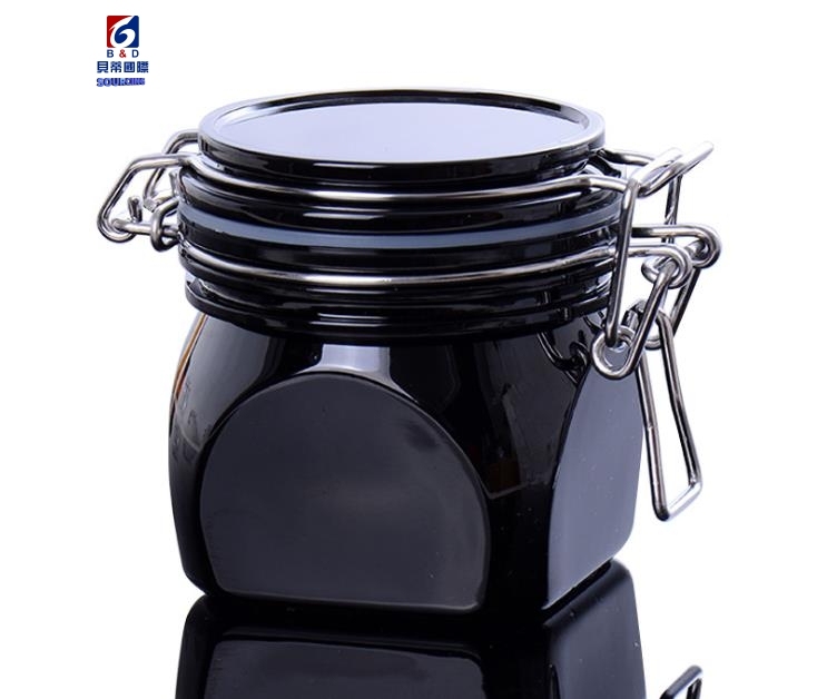 220g Black thick cream jar