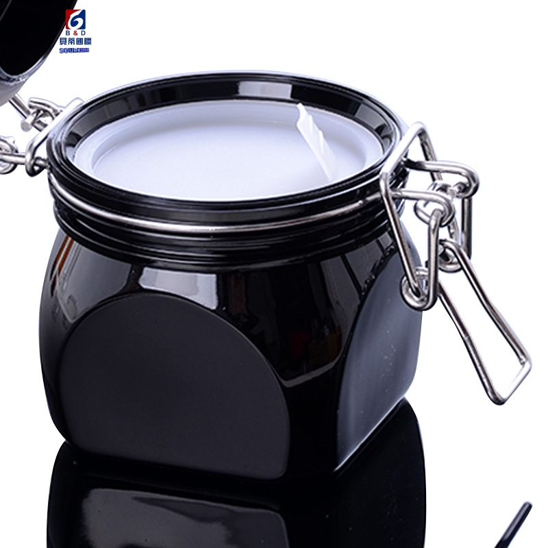 220g Black thick cream jar