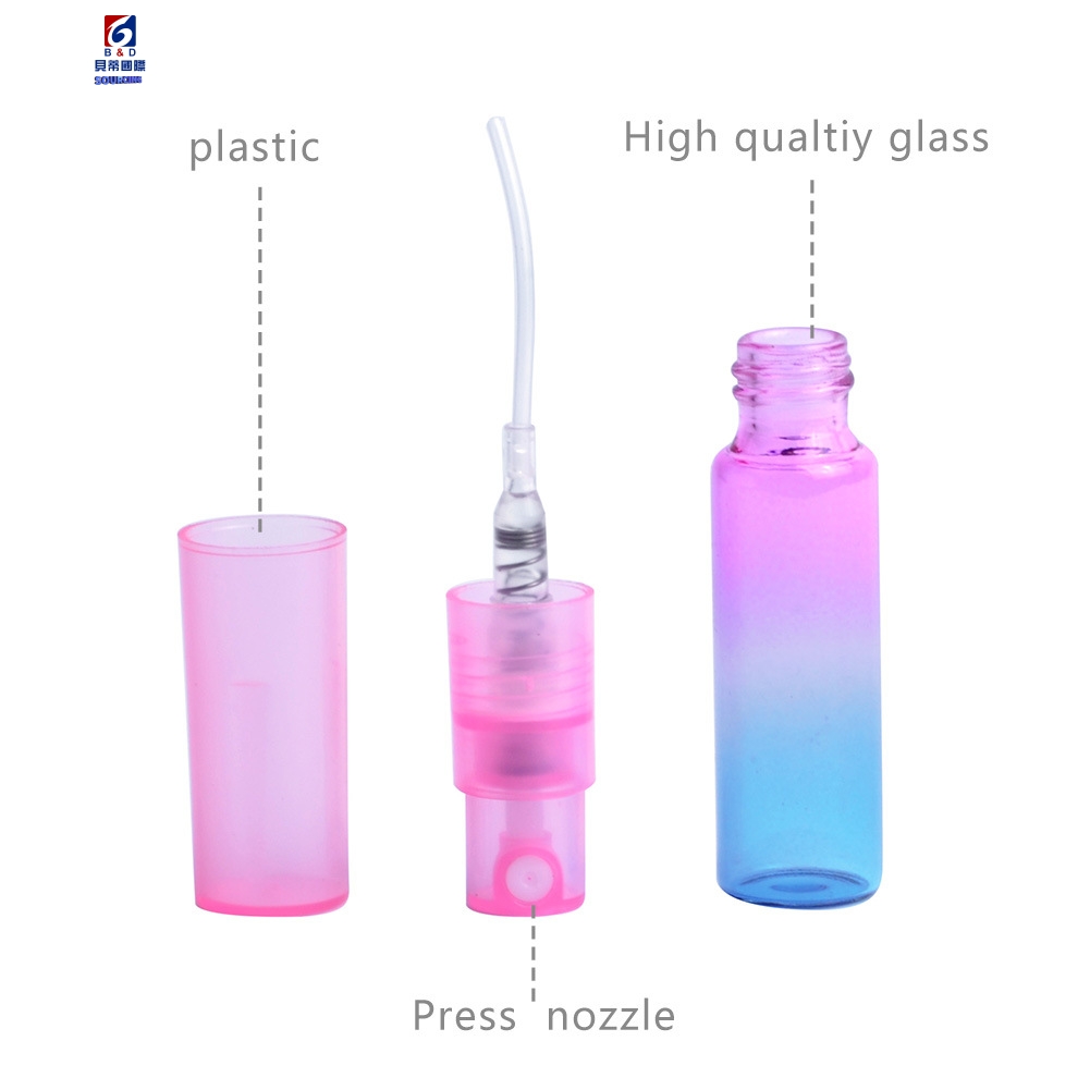 5ml Gradient Color Glass Spray Bottle