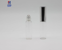 5ML Double tube transparent color perfume roller bottle