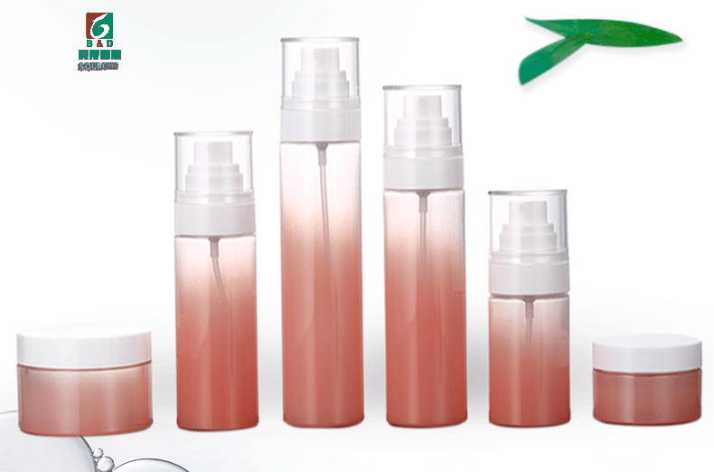 High Grade Spray gradient plastic set bottle