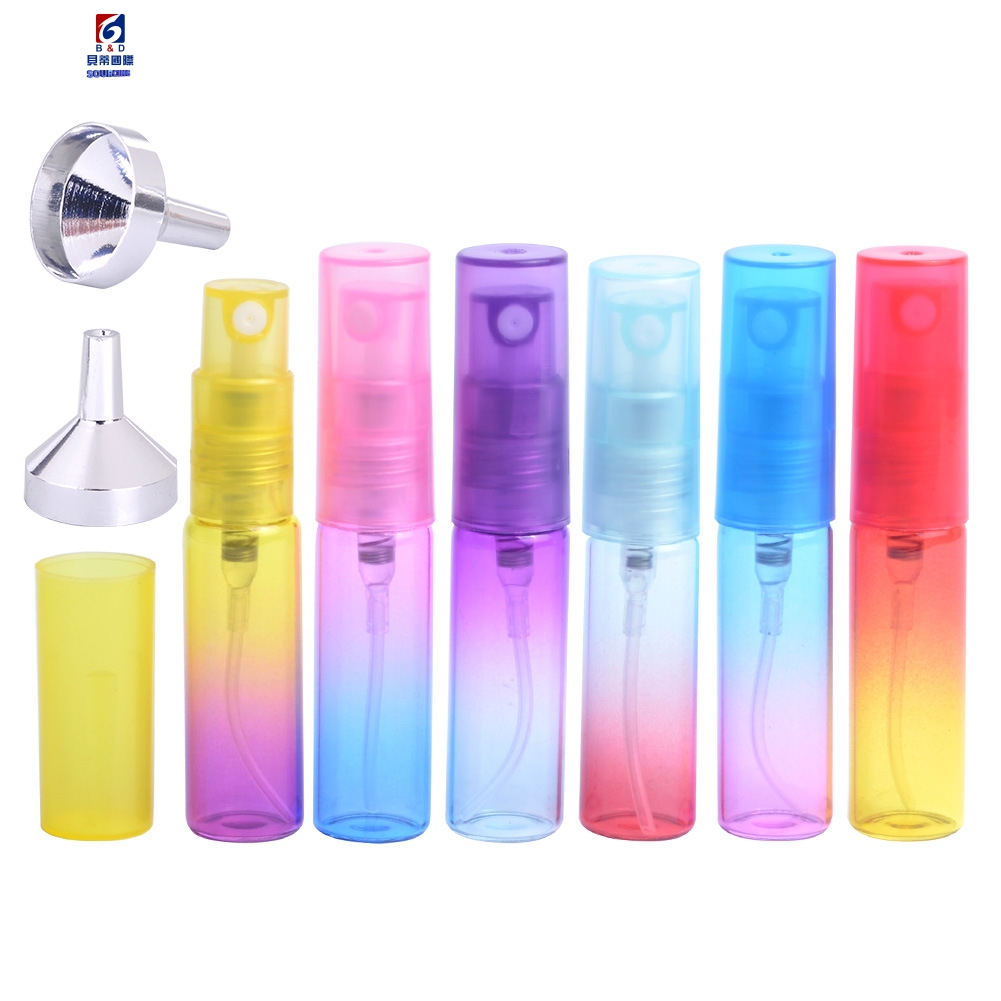 5ml Gradient Color Glass Spray Bottle