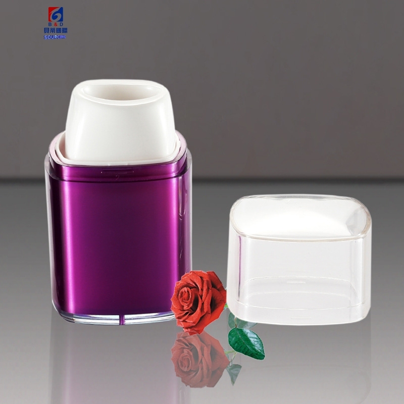 30/50G Acrylic long square vacuum cream bottle