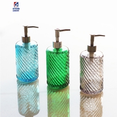 480ml Press-type glass lotion bottle