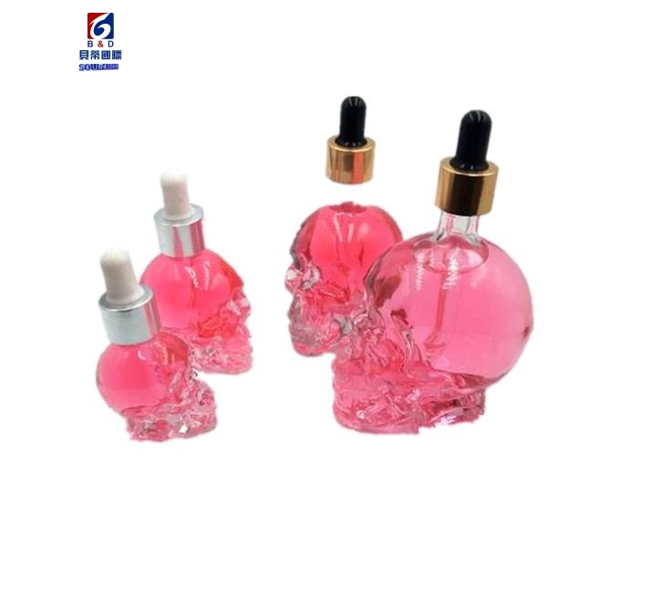 20/30/50/100ml The new skull glass essential oil perfume bottle