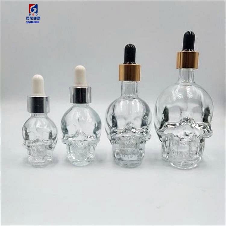 20/30/50/100ml The new skull glass essential oil perfume bottle