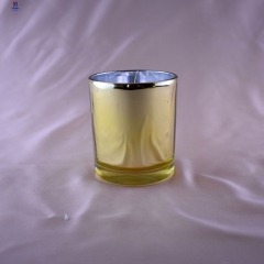 Electroplating spray color carved candle cup