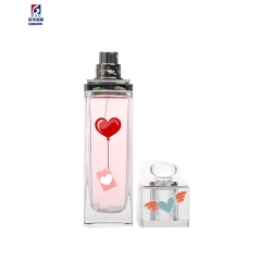 100ML Square Glass Perfume Spray Bottle