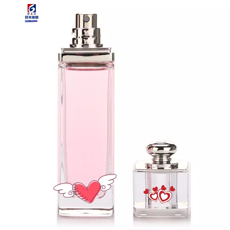 100ML Square Glass Perfume Spray Bottle