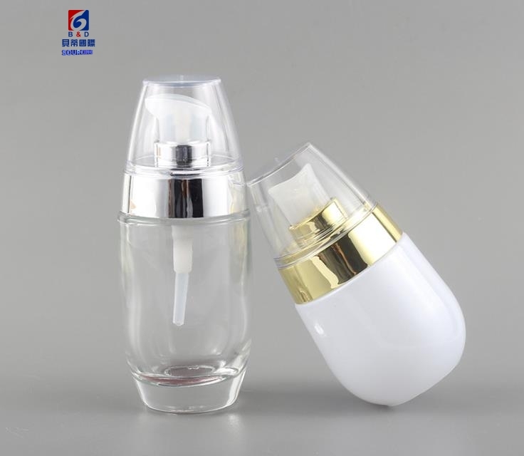 30/50ML Round barrel essence glass bottle