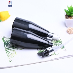250ML Black tapered anodized aluminum emulsion bottle