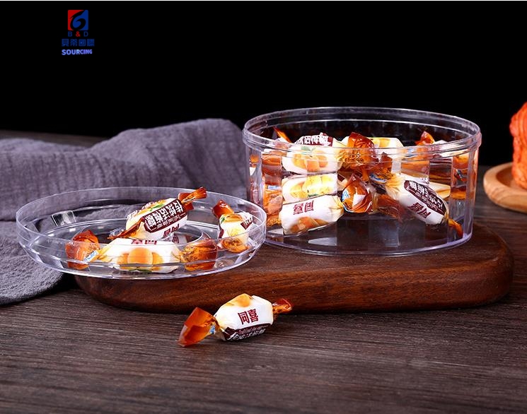 Transparent packaging plastic box