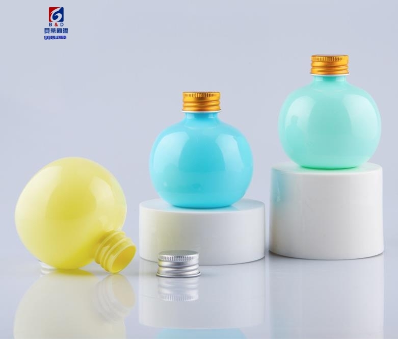 120ML Aluminum Globular Plastic Bottle