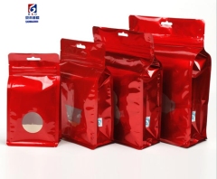 Eight-sided self-supporting aluminum foil sealed bags