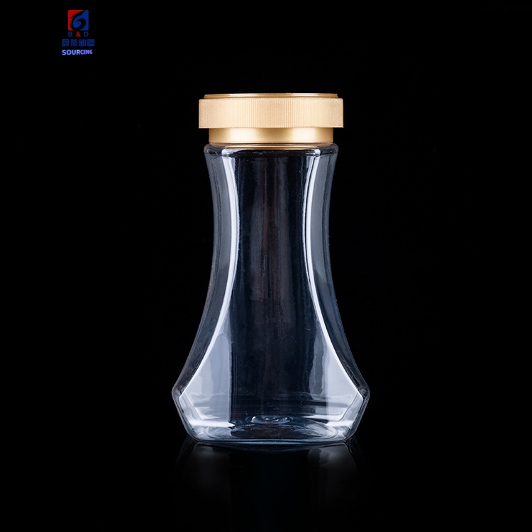 Transparent Plastic Bottle With Aluminum Cap
