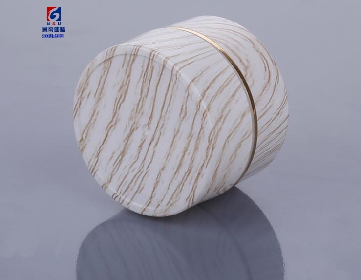 5/10/15/20/30/50G Cylindrical wood grain cream jar