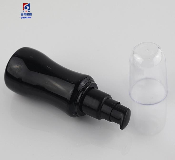 50ml Black Plastic Lotion Bottle