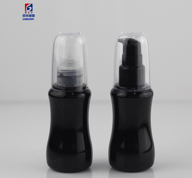 50ml Black Plastic Lotion Bottle