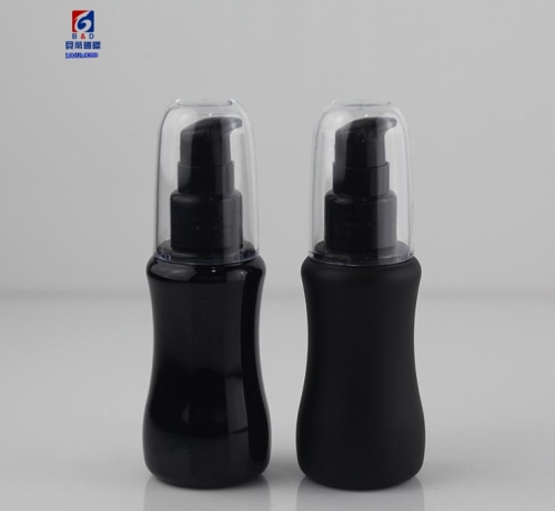 50ml Black Plastic Lotion Bottle