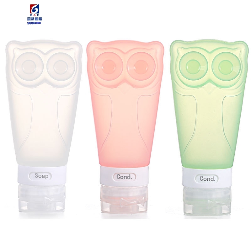 83ML Owl Silicone Travel Bottle